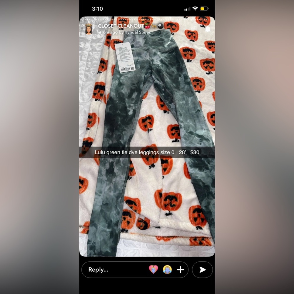 Lululemon size 0 
Tie-Dye Women's legging